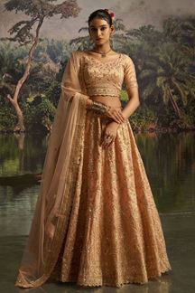 Picture of  Artistic Gota Silk Designer Wedding Lehenga Choli for Engagement, Wedding, and Reception