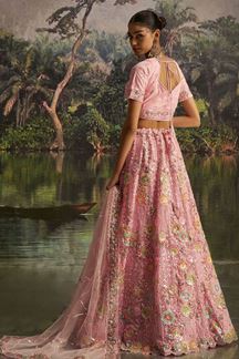 Picture of  Attractive Soft Net Designer Wedding Lehenga Choli for Engagement, Wedding, and Reception