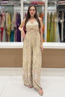 Picture of  Gorgeous Ivory Designer Indo-Western Outfit for Engagement, Sangeet, and Parties