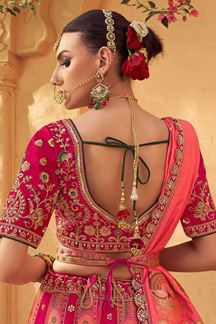 Picture of  Ethnic Premium Banarasi Silk Designer Bridal Lehenga Choli for Wedding and Reception