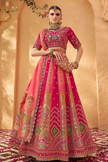 Picture of  Ethnic Premium Banarasi Silk Designer Bridal Lehenga Choli for Wedding and Reception