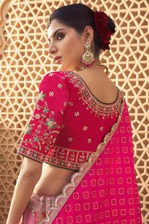 Picture of  Smashing Premium Banarasi Silk Designer Bridal Lehenga Choli for Wedding and Reception
