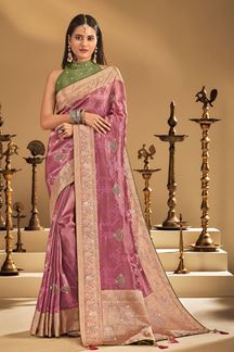 Picture of  Ethnic Silk Designer Saree for Wedding and Reception