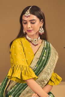 Picture of  Fascinating Silk Designer Saree for Wedding and Reception