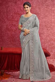 Picture of  Beautiful Siya Silk Designer Saree for Engagement and Reception