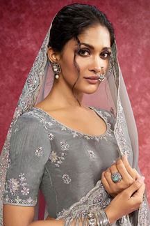 Picture of  Beautiful Siya Silk Designer Saree for Engagement and Reception