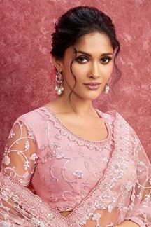 Picture of  Artistic Premium Net Designer Saree for Reception, Sangeet, and Parties