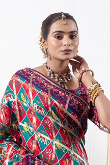 Picture of  Ethnic Dola Silk Designer Saree for Wedding and Reception