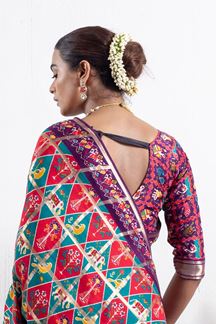 Picture of  Ethnic Dola Silk Designer Saree for Wedding and Reception