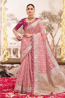 Picture of  Royal Silk Designer Saree for Wedding and Reception