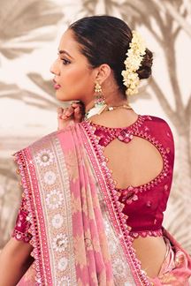 Picture of  Ethnic Silk Designer Saree for Wedding and Reception