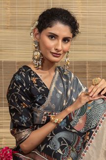 Picture of  Fascinating Dola Silk Designer Saree for Engagement, Sangeet, and Parties