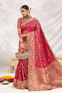 Picture of  Surreal Silk Designer Saree for Wedding and Reception