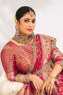 Picture of  Surreal Silk Designer Saree for Wedding and Reception