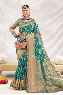 Picture of  Aesthetic Silk Designer Saree for Wedding and Reception