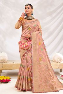 Picture of  Irresistible Silk Designer Saree for Wedding and Reception