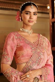 Picture of  Heavenly Pure Viscose Jacquard Silk Designer Saree for Wedding and Reception