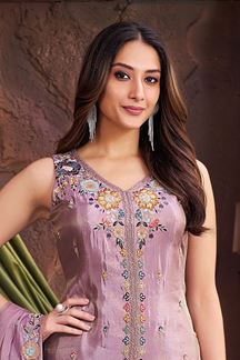 Picture of  Heavenly Designer Palazzo Suit for Engagement and Reception
