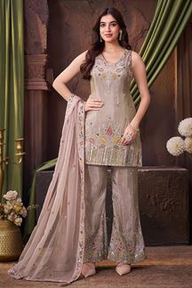 Picture of Magnificent Designer Palazzo Suit for Engagement and Reception