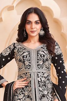 Picture of  Appealing Designer Palazzo Suit for Sangeet and Parties