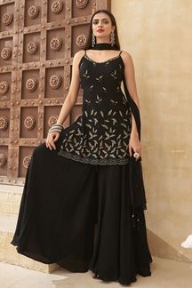 Picture of  Attractive Designer Palazzo Suit for Sangeet and Parties