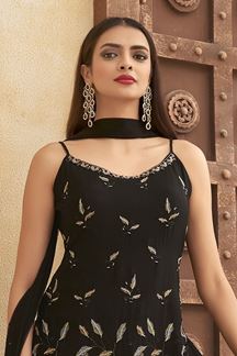Picture of  Attractive Designer Palazzo Suit for Sangeet and Parties