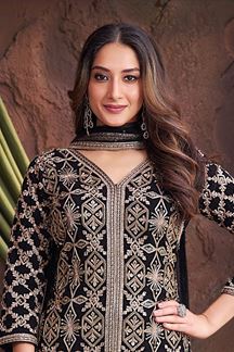 Picture of  Pretty Designer Palazzo Suit for Sangeet and Parties