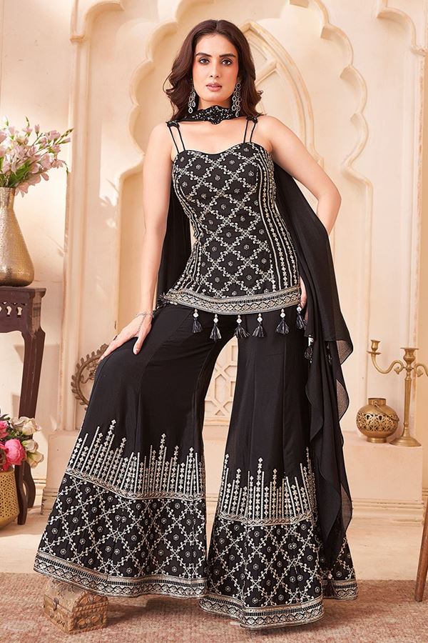 Picture of  Marvelous Designer Palazzo Suit for Sangeet and Parties