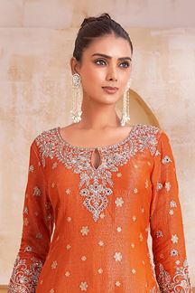 Picture of  Surreal Designer Palazzo Suit for Wedding and Reception