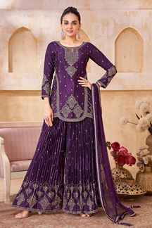 Picture of  Royal Designer Palazzo Suit for Wedding and Reception