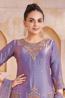 Picture of  Irresistible Designer Palazzo Suit for Engagement, Wedding, and Reception