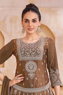 Picture of  Aesthetic Designer Palazzo Suit for Wedding and Reception
