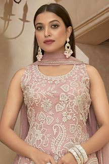 Picture of  Ethnic Designer Palazzo Suit for Engagement and Reception