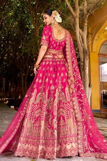 Picture of  Exuberant Premium Silk Designer Bridal Lehenga Choli for Wedding
