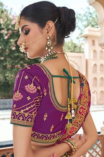 Picture of  Impressive Premium Banarasi Silk Designer Bridal Lehenga Choli for Wedding and Reception