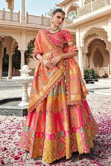 Picture of  Heavenly Premium Banarasi Silk Designer Bridal Lehenga Choli for Wedding and Reception
