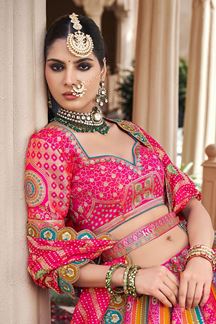 Picture of  Artistic Premium Banarasi Silk Designer Bridal Lehenga Choli for Wedding and Reception