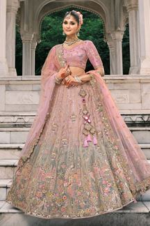 Picture of  Marvelous Silk Designer Bridal Lehenga Choli for Wedding and Reception