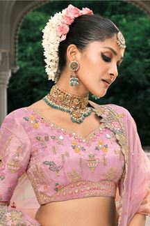 Picture of  Marvelous Silk Designer Bridal Lehenga Choli for Wedding and Reception