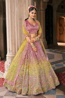 Picture of  Trendy Silk Designer Bridal Lehenga Choli for Wedding and Reception