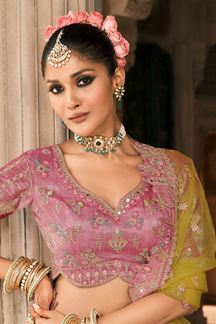 Picture of  Trendy Silk Designer Bridal Lehenga Choli for Wedding and Reception