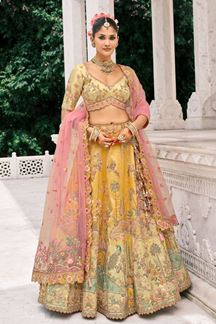 Picture of  Appealing Silk Designer Bridal Lehenga Choli for Wedding and Reception