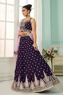 Picture of  Divine Organza Designer Indo-Western Lehenga Choli for Wedding and Reception