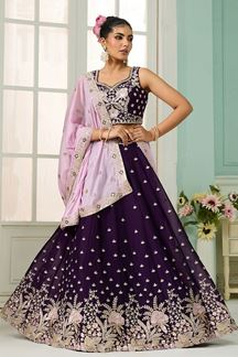 Picture of  Gorgeous Georgette Designer Indo-Western Lehenga Choli for Wedding and Reception