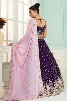 Picture of  Gorgeous Georgette Designer Indo-Western Lehenga Choli for Wedding and Reception