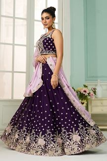 Picture of  Gorgeous Georgette Designer Indo-Western Lehenga Choli for Wedding and Reception