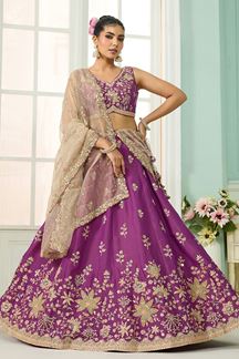 Picture of  Flamboyant Georgette Designer Indo-Western Lehenga Choli for Engagement and Reception