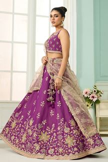 Picture of  Flamboyant Georgette Designer Indo-Western Lehenga Choli for Engagement and Reception