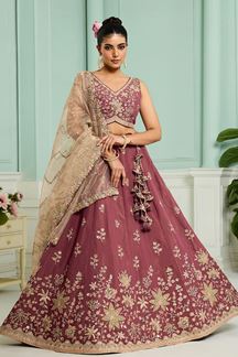 Picture of  Classy Georgette Designer Indo-Western Lehenga Choli for Engagement and Reception
