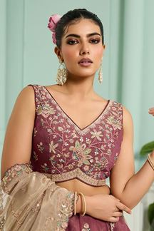 Picture of  Classy Georgette Designer Indo-Western Lehenga Choli for Engagement and Reception